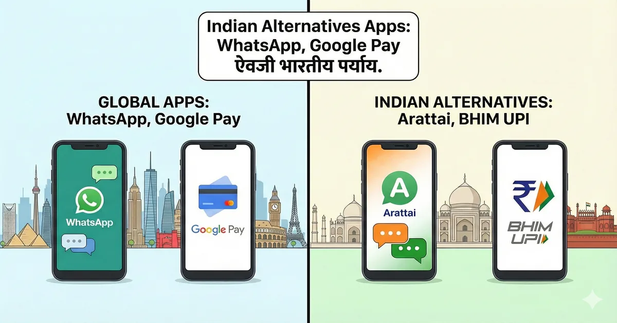 Indian Alternatives Apps: WhatsApp, Google Pay ऐवजी भारतीय पर्याय